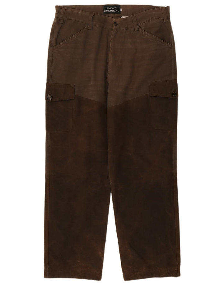 Maremmano Herre Cargo Bukser IT 50 Large W34 L28 Brun Colourblock