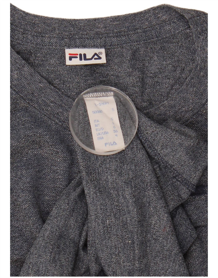 Fila Herre T-Shirt Top Stor Marineblå Bomuld