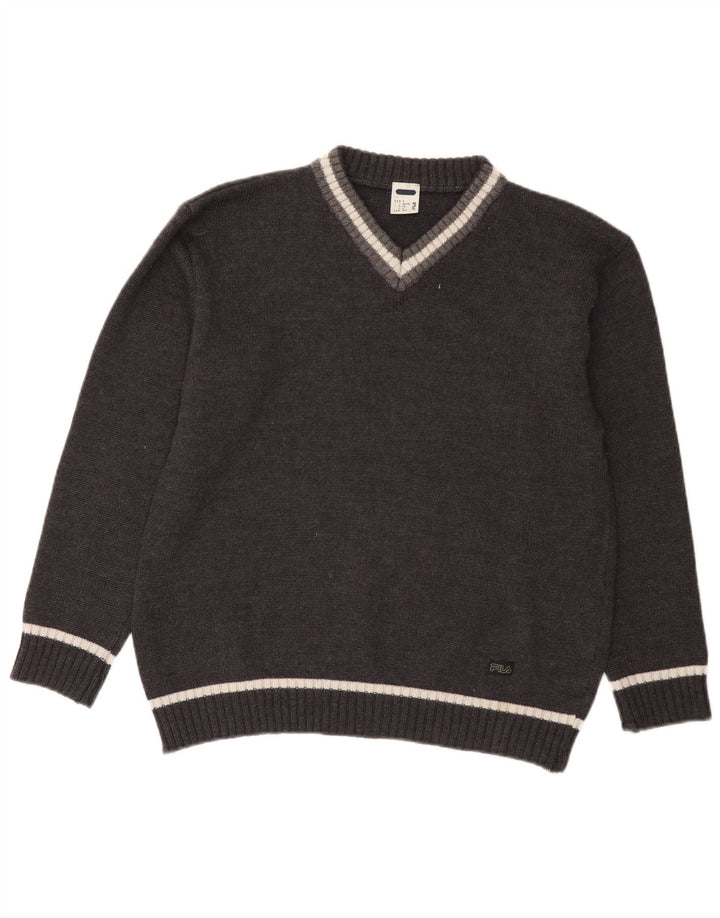Fila Herre V-hals sweater lille grå