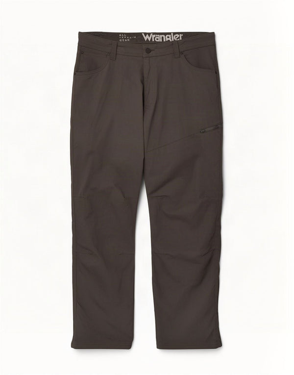 Wrangler Mens Straight Cargo Trousers W38 L30 Grey Nylon