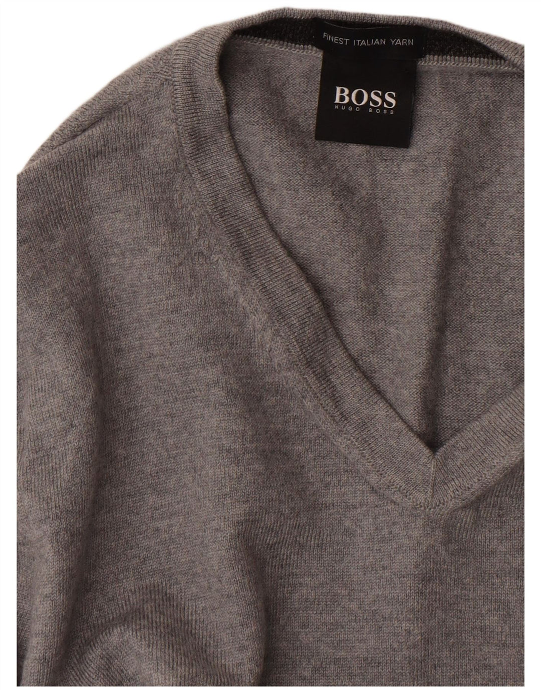 HUGO BOSS Dame V-hals sweater UK 10 Small Grå