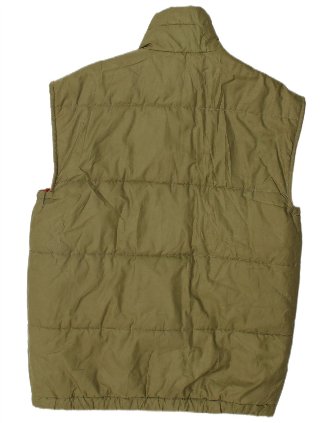 Carrera Herre Polstret Gilet UK 40 Large Khaki Colourblock Polyester
