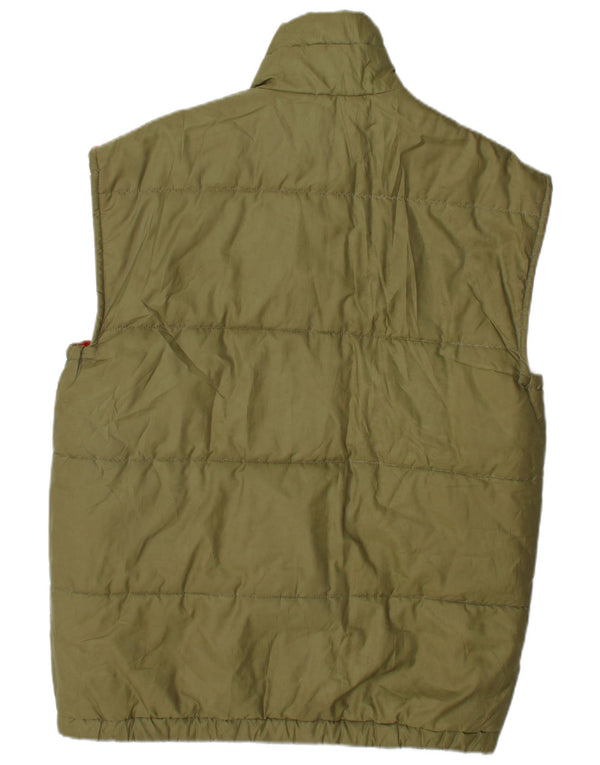 Carrera Mens Padded Gilet UK 40 Large Khaki Colourblock Polyester