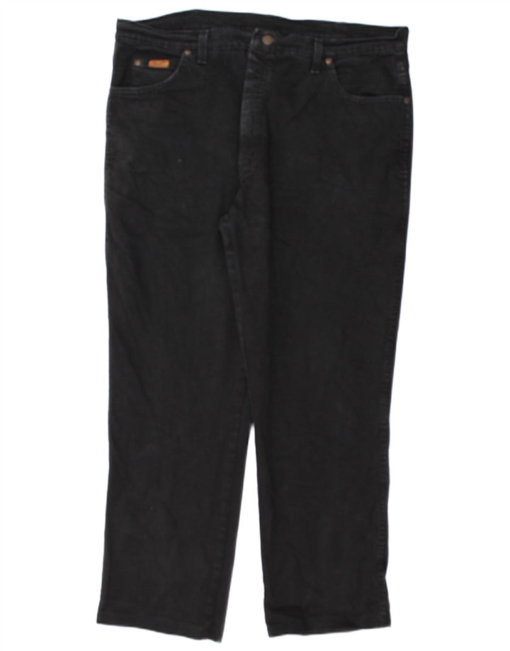 WRANGLER Mens Straight Jeans W38 L28 Black