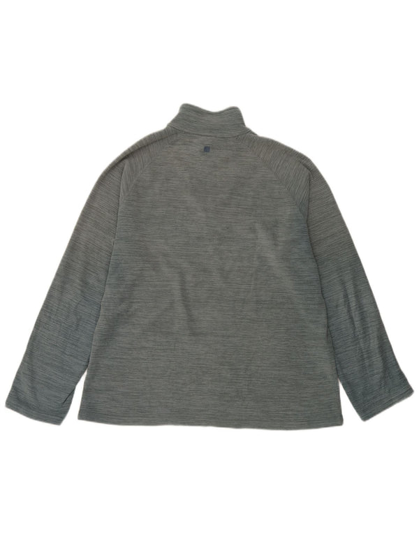Mountain Warehouse Herre Zip Neck Fleece Jumper Medium Blue