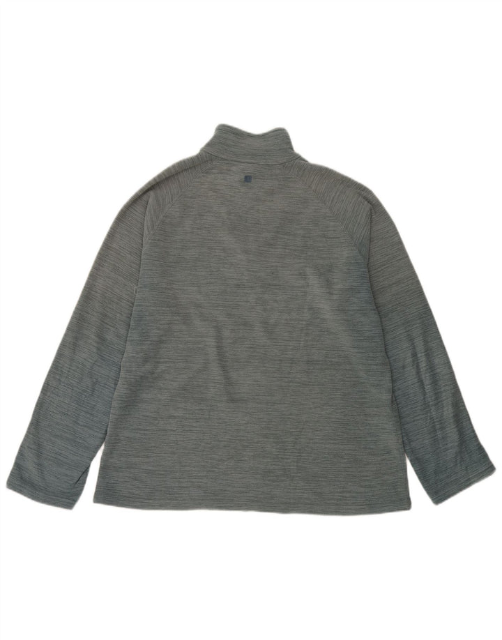 Mountain Warehouse Herre Zip Neck Fleece Jumper Medium Blue