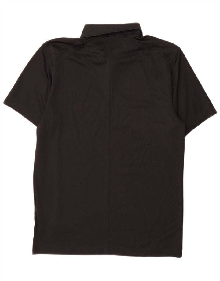 Nike Dri Fit poloshirt til mænd, lille sort polyester