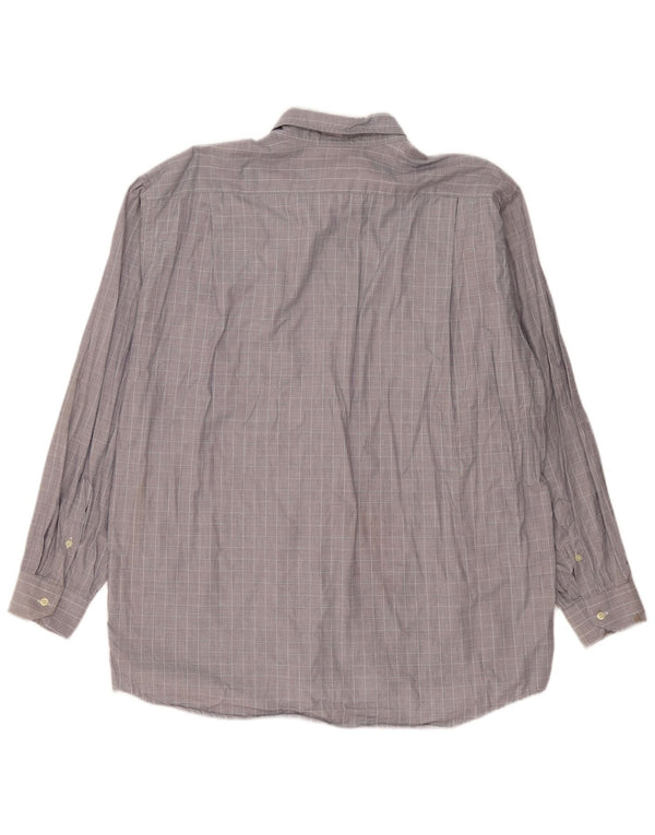 Lacoste herreskjorte str. 42 Large Grå ternet bomuld