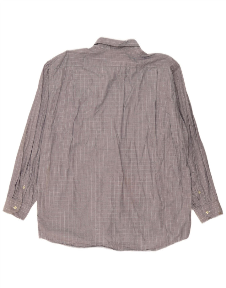 Lacoste herreskjorte str. 42 Large Grå ternet bomuld