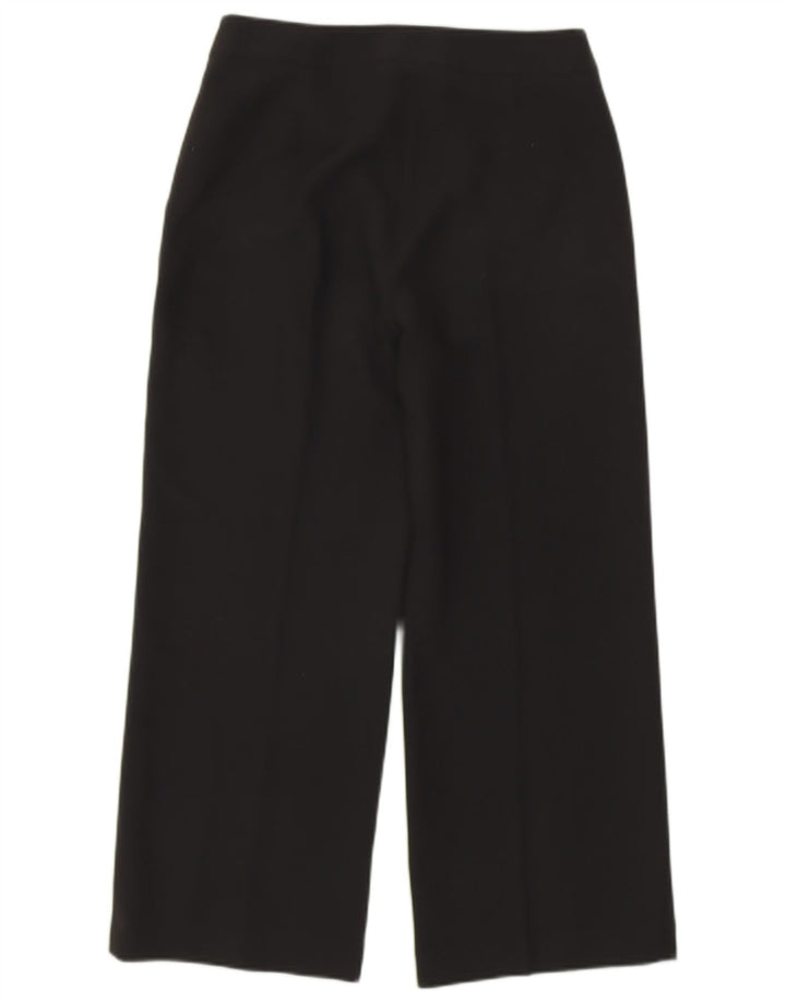 HOBBS Dame Loose Fit Cropped Trousers UK 8 Small W27 L24 Black