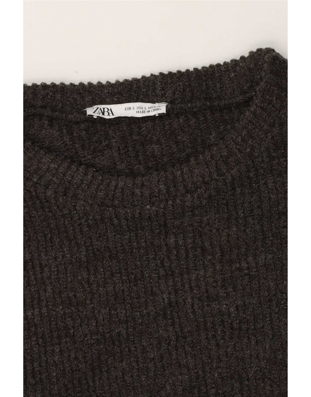 Zara Dame Oversized T-Shirt Top UK 10 Lille Grå