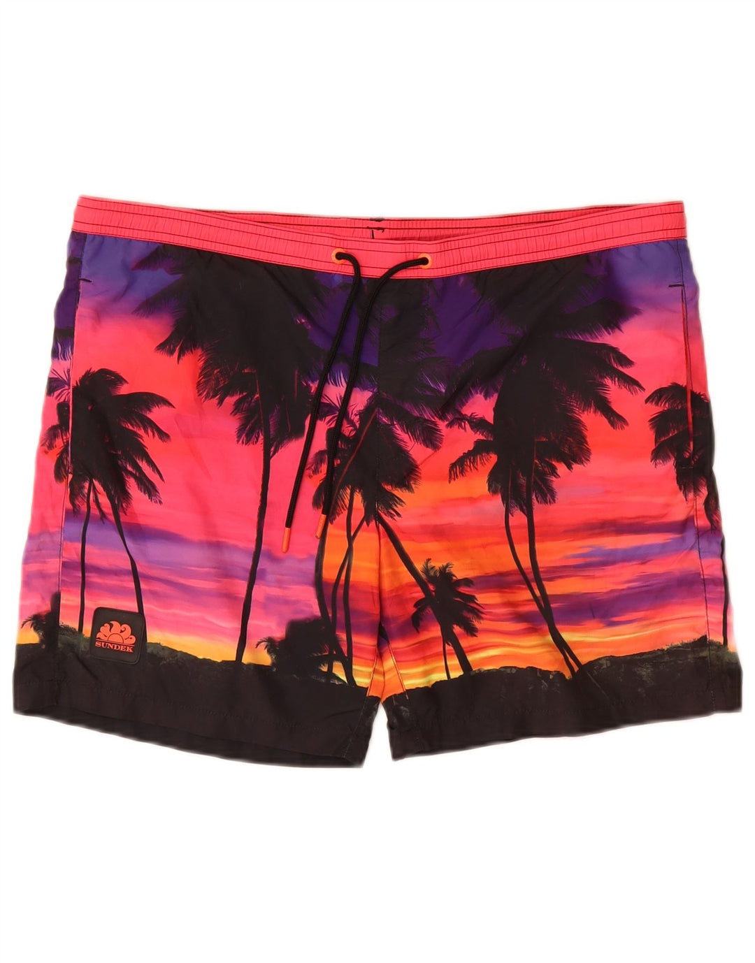 SUNDEK Badeshorts til mænd Små Flerfarvet Polyester Hawaiian