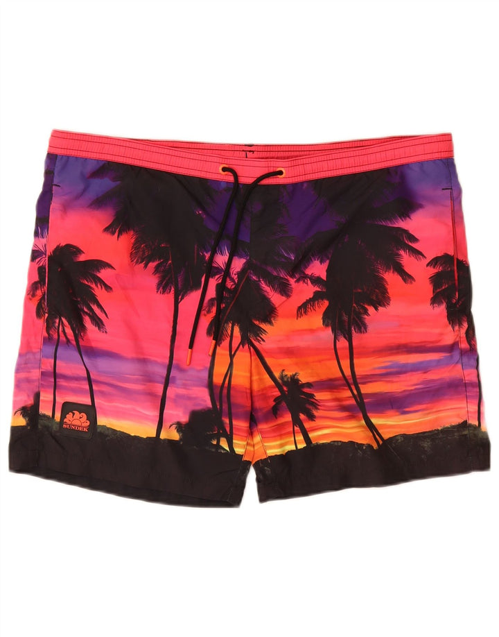 SUNDEK Badeshorts til mænd Små Flerfarvet Polyester Hawaiian