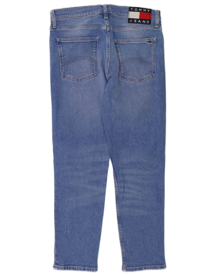 TOMMY HILFIGER Dame Slim Jeans W28 L26 Blå Bomuld