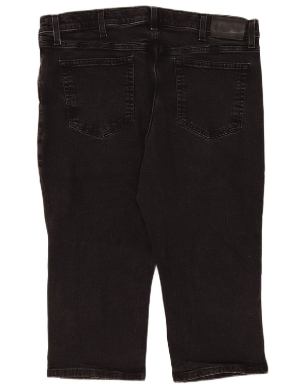 Tommy Hilfiger Herre Droite Lige Capri Jeans W36 L20 Sort Bomuld