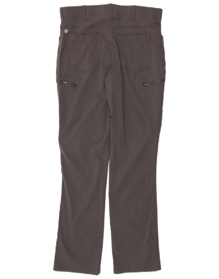 WRANGLER Straight Cargo bukser til mænd W34 L34 Grå nylon
