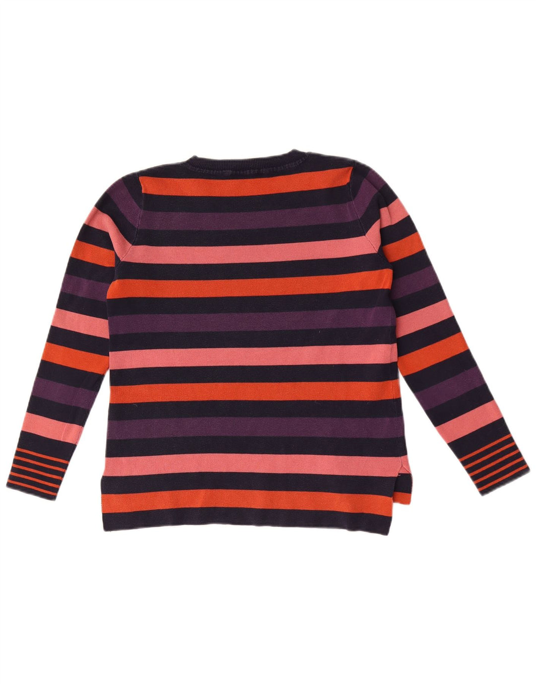 Oasis Dame Crew Neck Jumper Sweater UK 10 Small Multicolored Striped