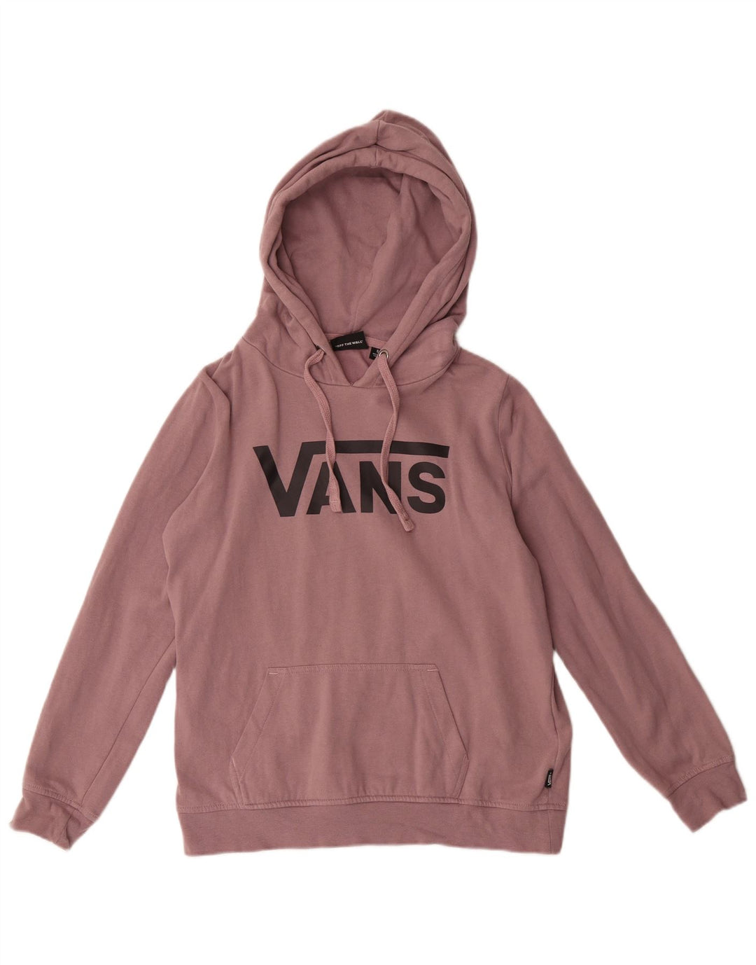 Vans Dame Grafisk Oversized Hoodie Jumper UK 10 Lille Lilla Bomuld