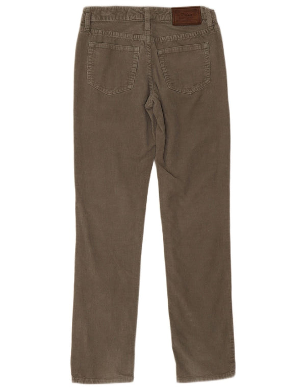 Polo Ralph Lauren drenge slanke fløjlsbukser 13-14 år W26 L28 Khaki