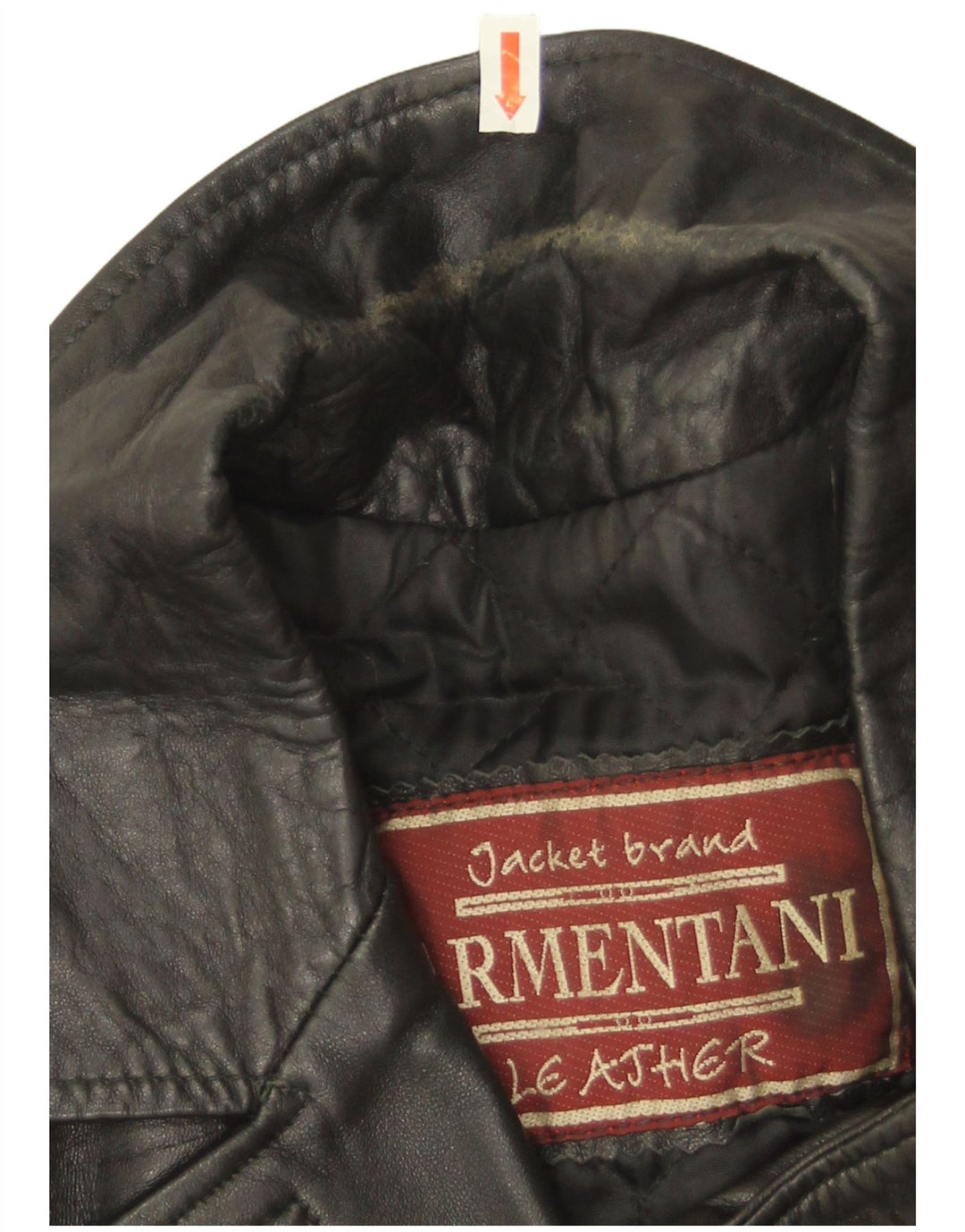 Vintage læderjakke til kvinder UK 14 Medium sort læder