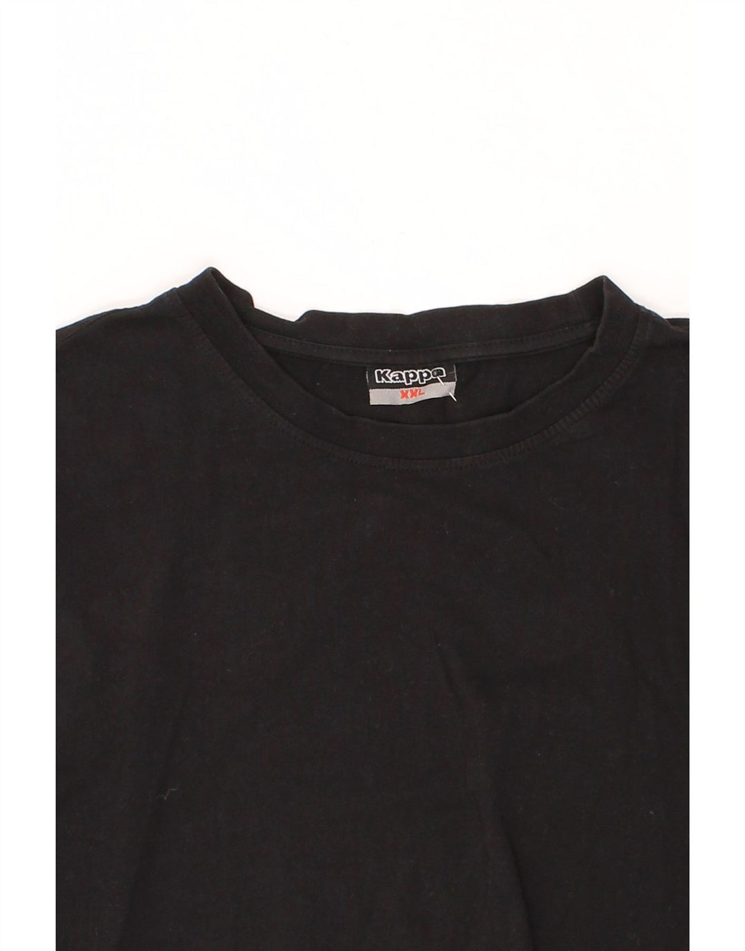 KAPPA Mens T-Shirt Top 2XL Black Cotton Vintage Kappa and Second-Hand Kappa from Messina Hembry 