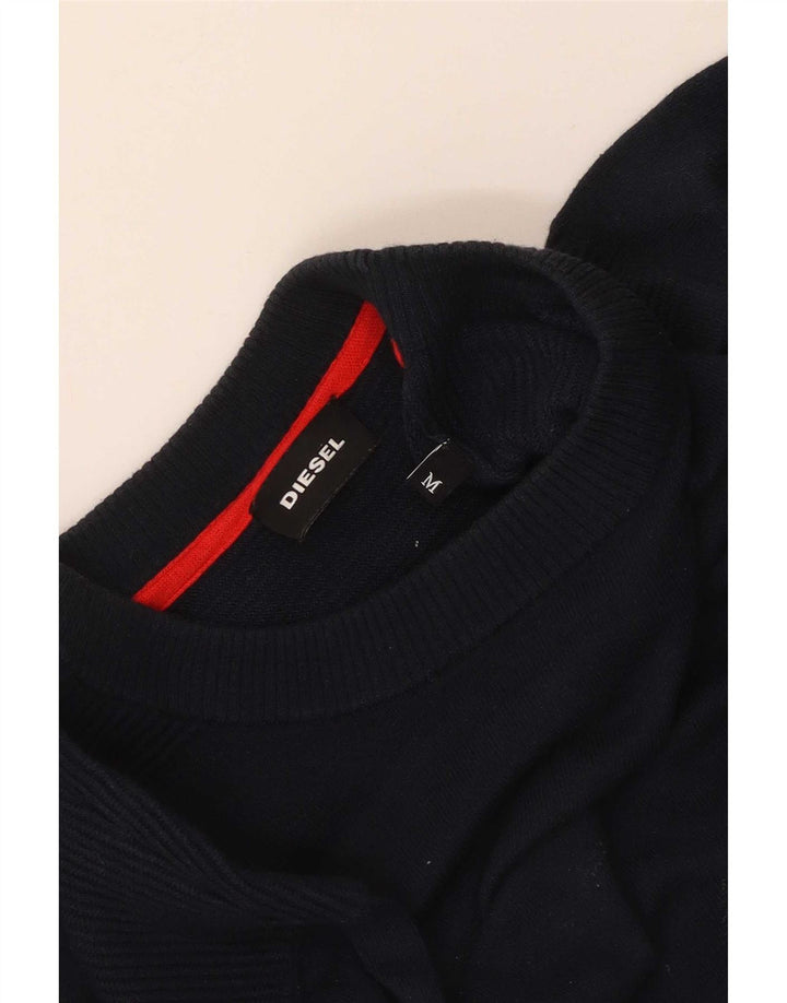 Diesel Herre Crew Neck Jumper Sweater Medium Navy Blue