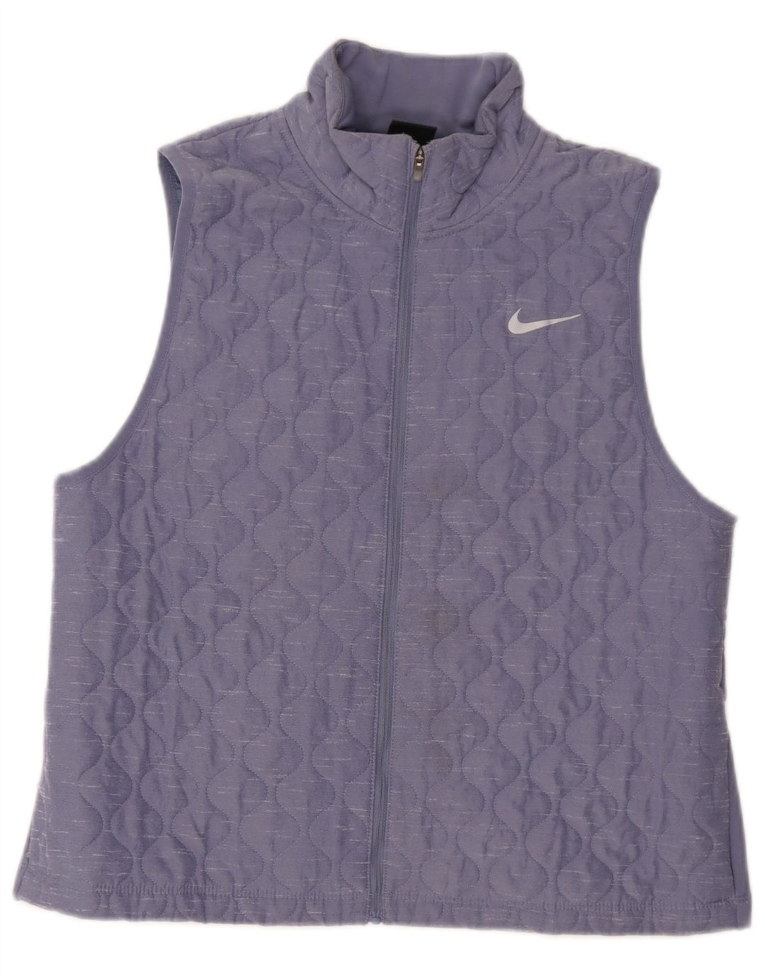 Nike Womens Running Quiltet Gilet UK 16 Large Purple Polyester