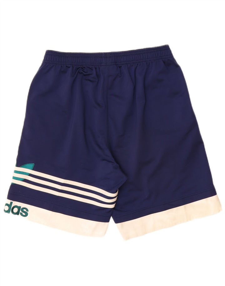 Adidas Herre grafiske sportsshorts Små marineblå Colourblock Polyester