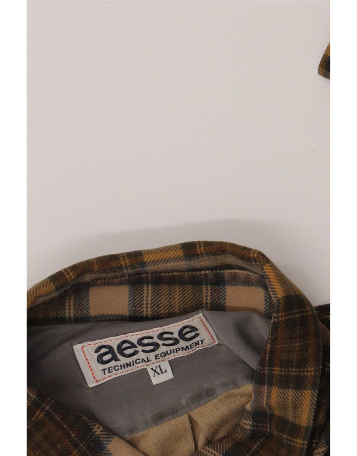 Aesse Herre Flanellskjorte XL Brun Plaid