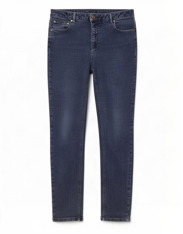 Hobbs Dame Skinny Jeans UK 16 Large W34 L30 Blue Cotton