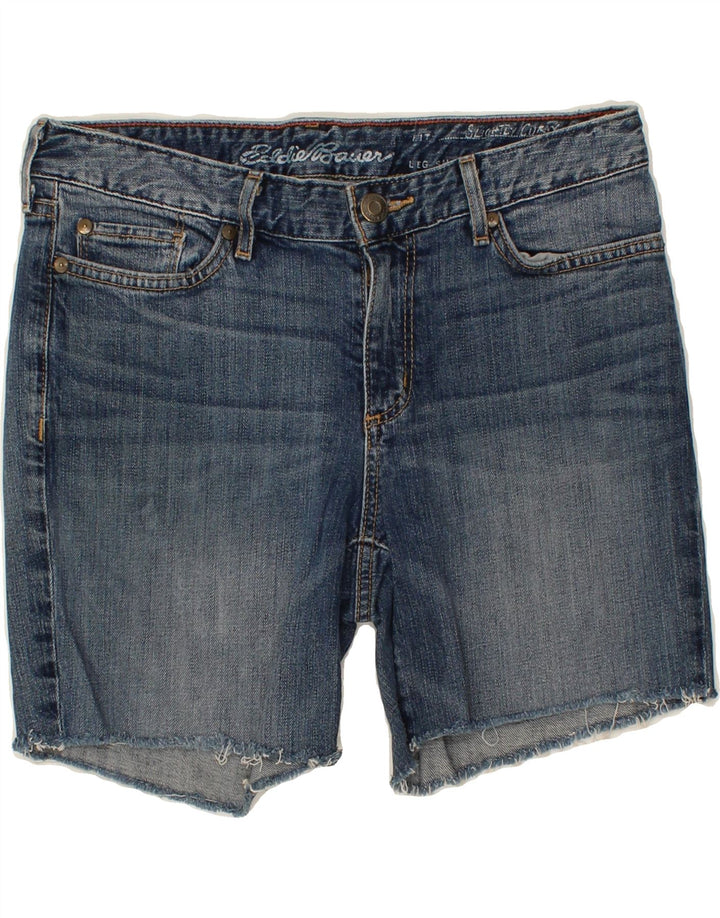 EDDIE BAUER Womens Slightly Curvy Denim Shorts US 4 Small W27 Blue Cotton Vintage Eddie Bauer and Second-Hand Eddie Bauer from Messina Hembry 
