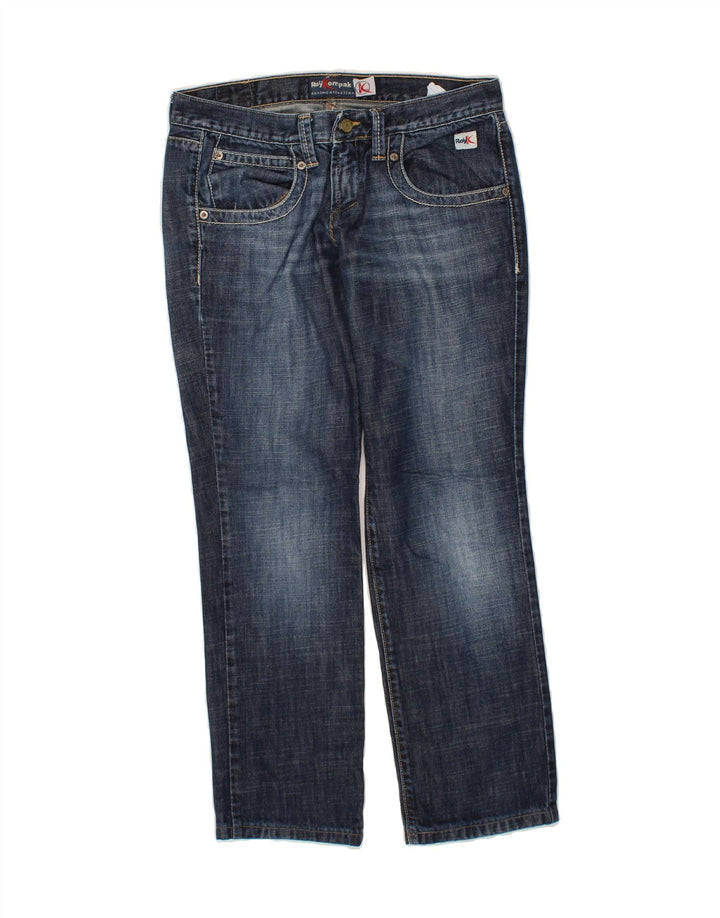 ROY KOMPAKT Womens Slim Jeans IT 44 Medium W32 L30 Navy Blue Cotton Vintage Roy Kompakt and Second-Hand Roy Kompakt from Messina Hembry 