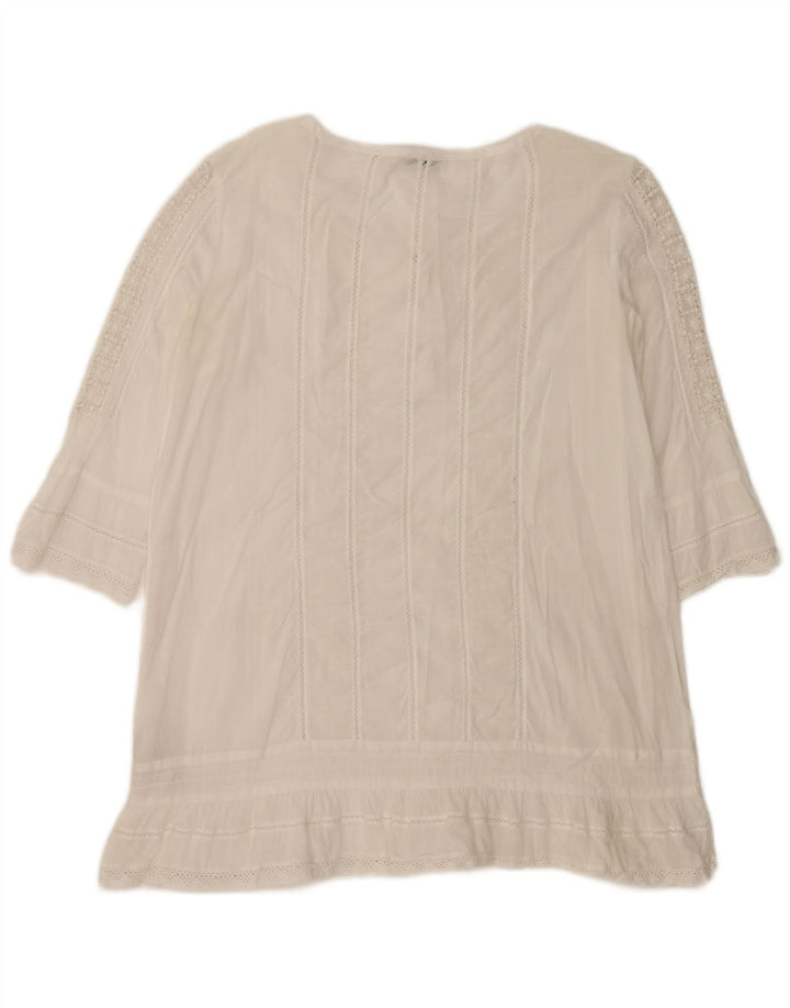 Henry s 3/4-ærmet oversized tunikatop IT 40 Small White
