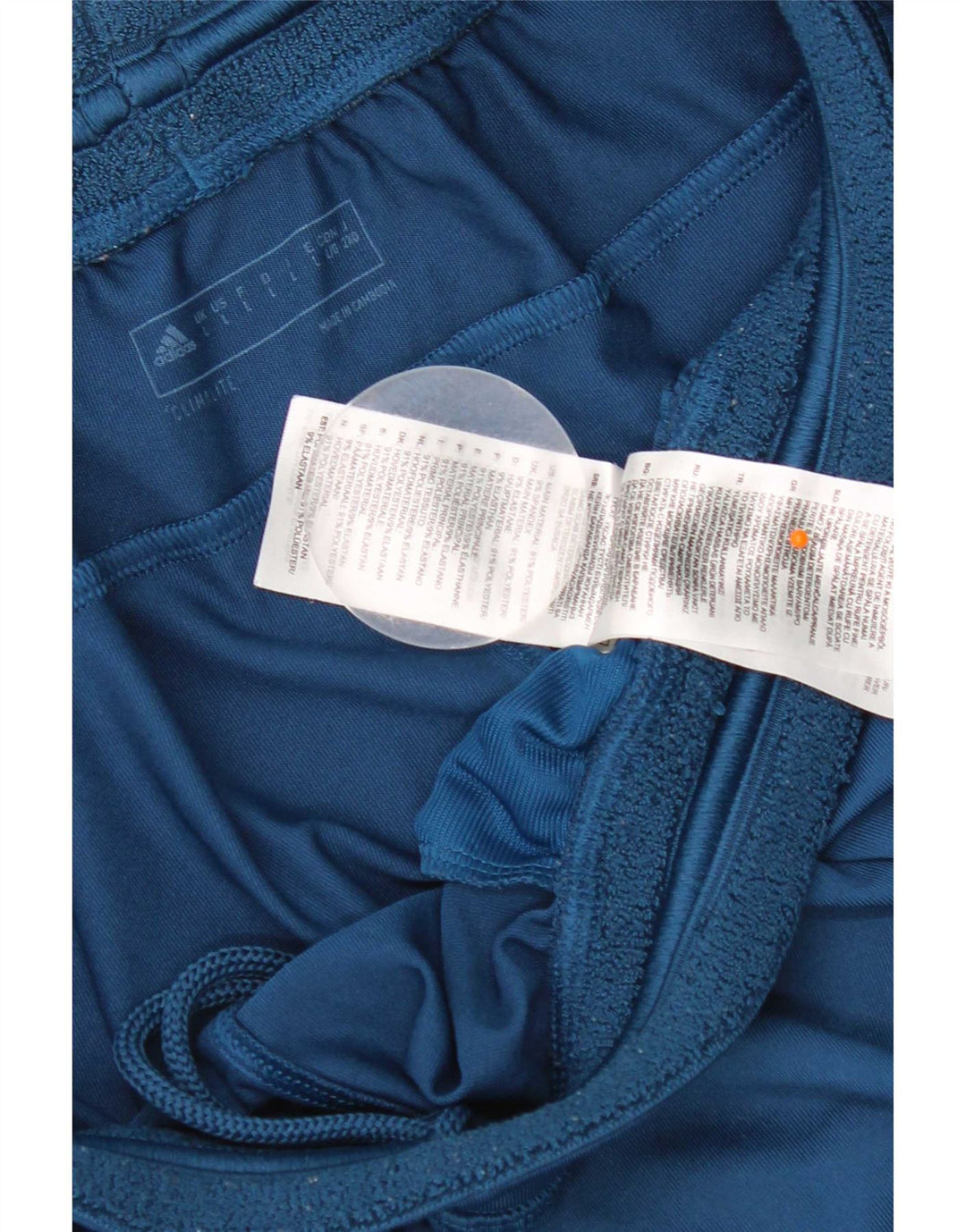 Adidas Herre Climalite grafiske sportsshorts store blå polyester