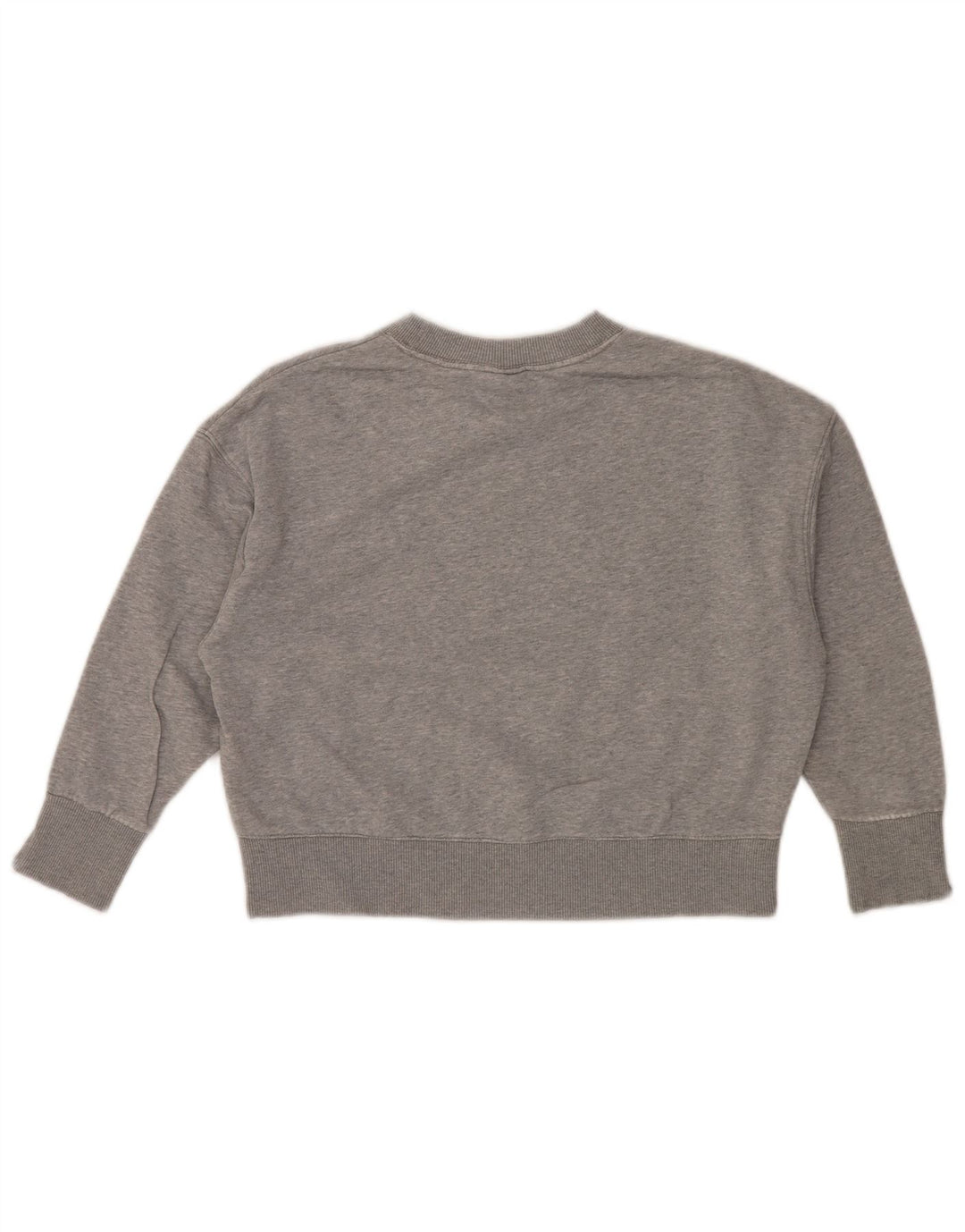 NIKE Oversized Crop Batwing Sweatshirt Jumper UK 6 XS Grå til kvinder