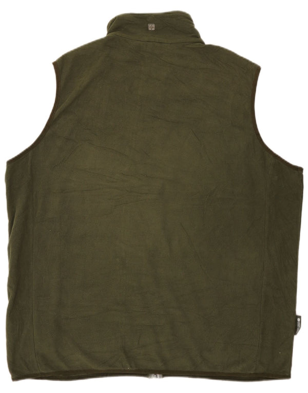 Mountain Warehouse Herre Fleece Gilet UK 42 XL Khaki Polyester