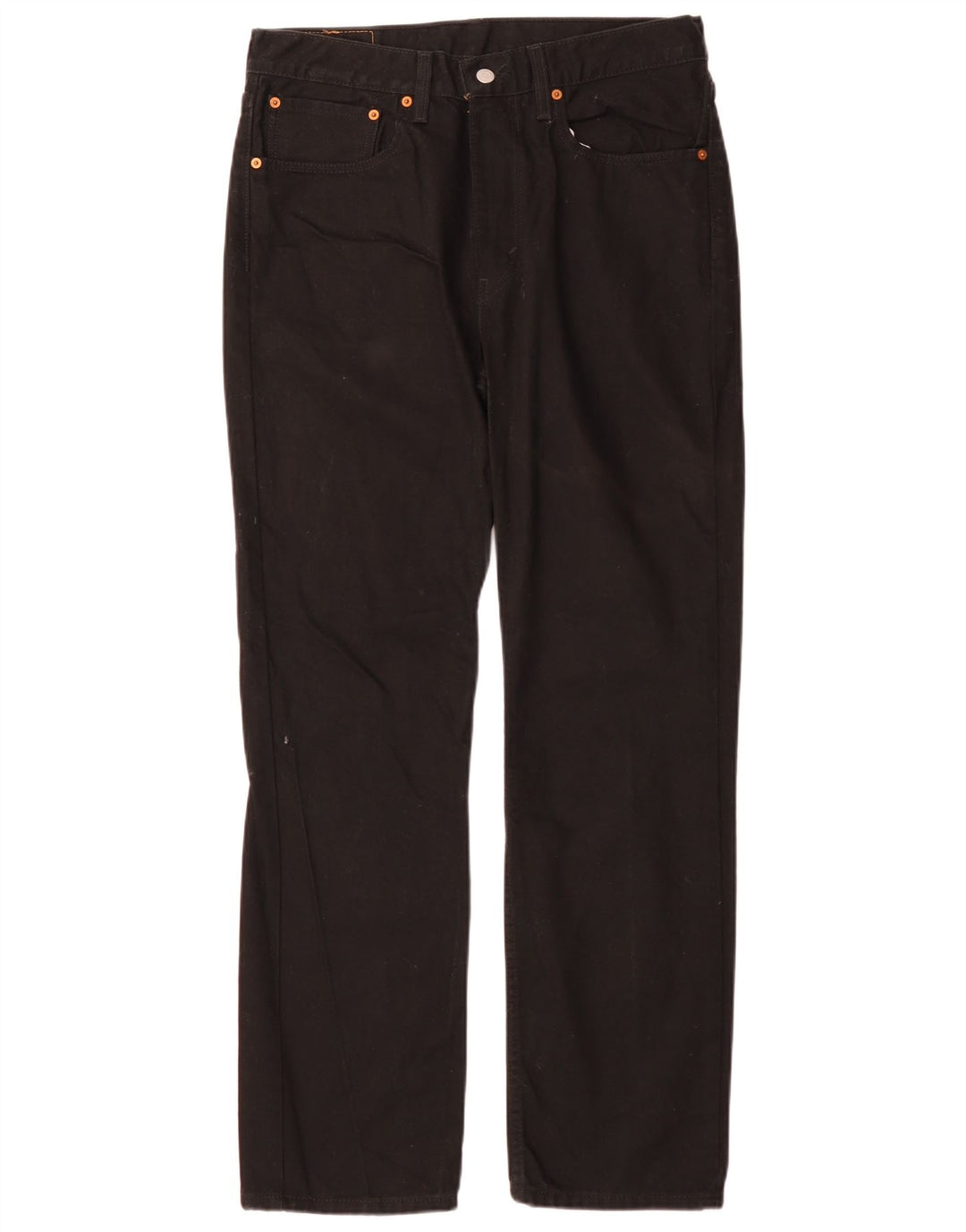 Levi's Herre 516 Slim Straight Jeans W34 L32 Sort Bomuld