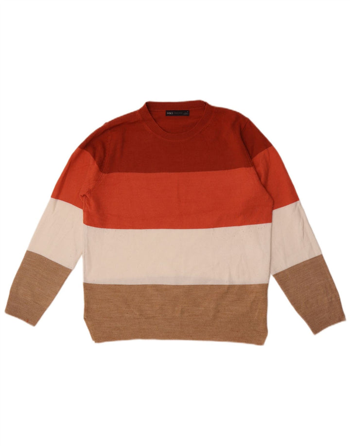 Marks & Spencer Dame sweater med rund hals DK 12 Medium Flerfarvet