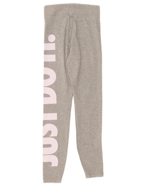Nike grafiske leggings til kvinder UK 4 XS grå bomuld