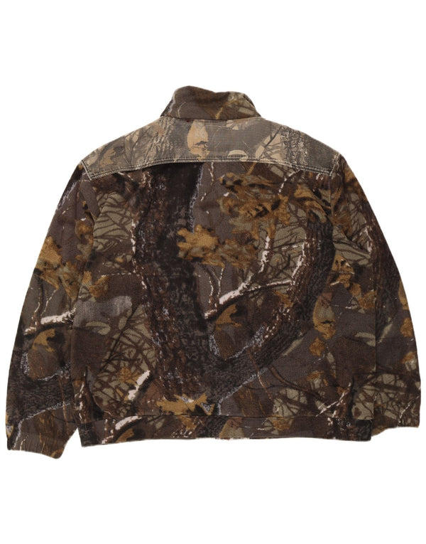 Univers Fleecejakke til mænd UK 42 XL Flerfarvet Camouflage Polyester
