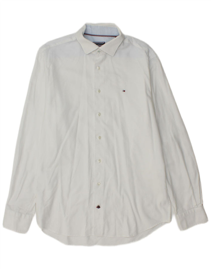 Tommy Hilfiger Herre Regular Fit Skjorte Str. 42 16 1/2 Large White