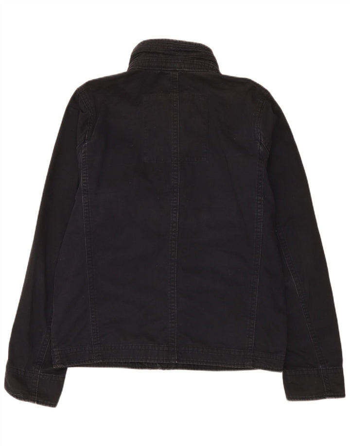 Hollister Herre Utility Jacket UK 42 XL Sort bomuld