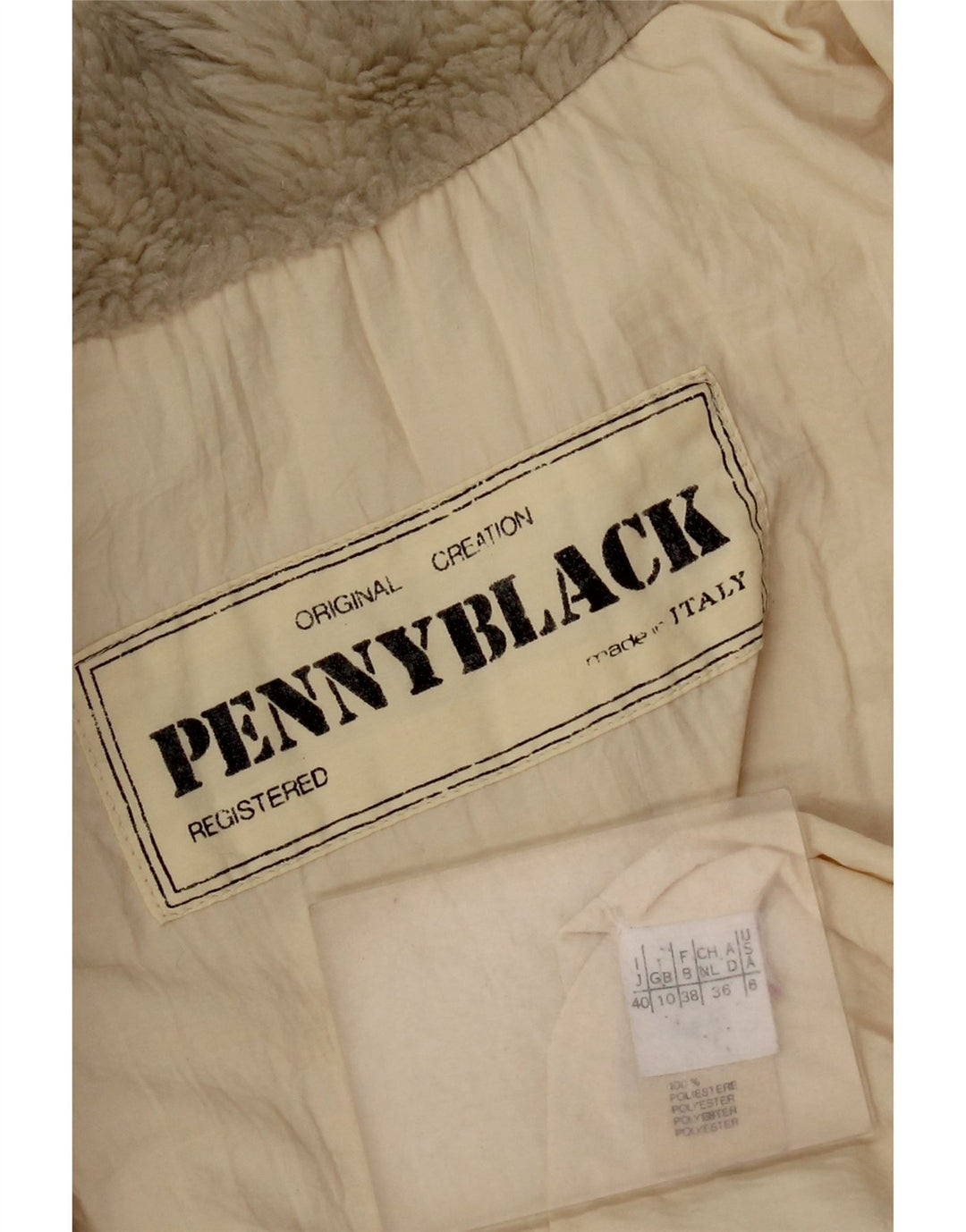 Penny Black Womens Oversized Windbreaker Coat UK 10 Small Beige Polyamid