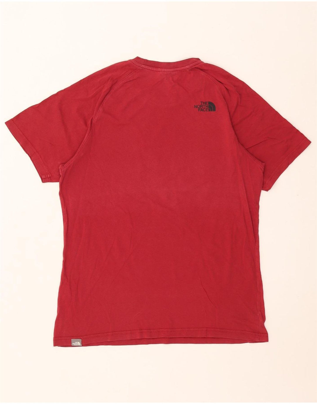 The North Face Herre grafisk T-shirt Top Medium Rød Bomuld