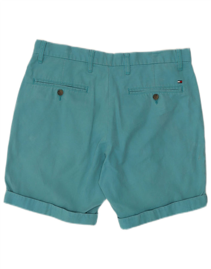 Tommy Hilfiger Herre Chino Shorts W32 Medium turkis bomuld