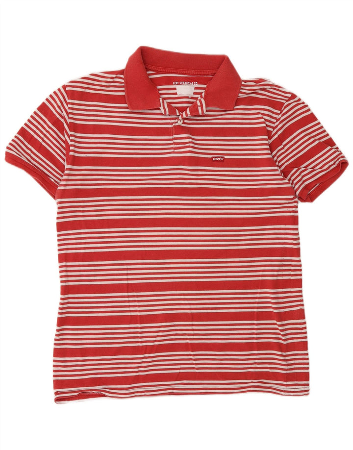 Levi's herre poloshirt Medium rødstribet bomuld