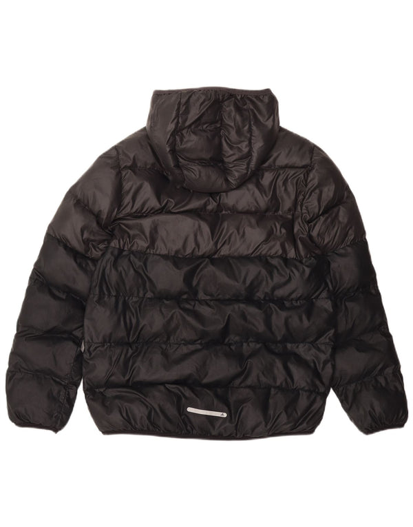 ADIDAS Polstret hættejakke til drenge 13-14 år Sort Colourblock Polyester