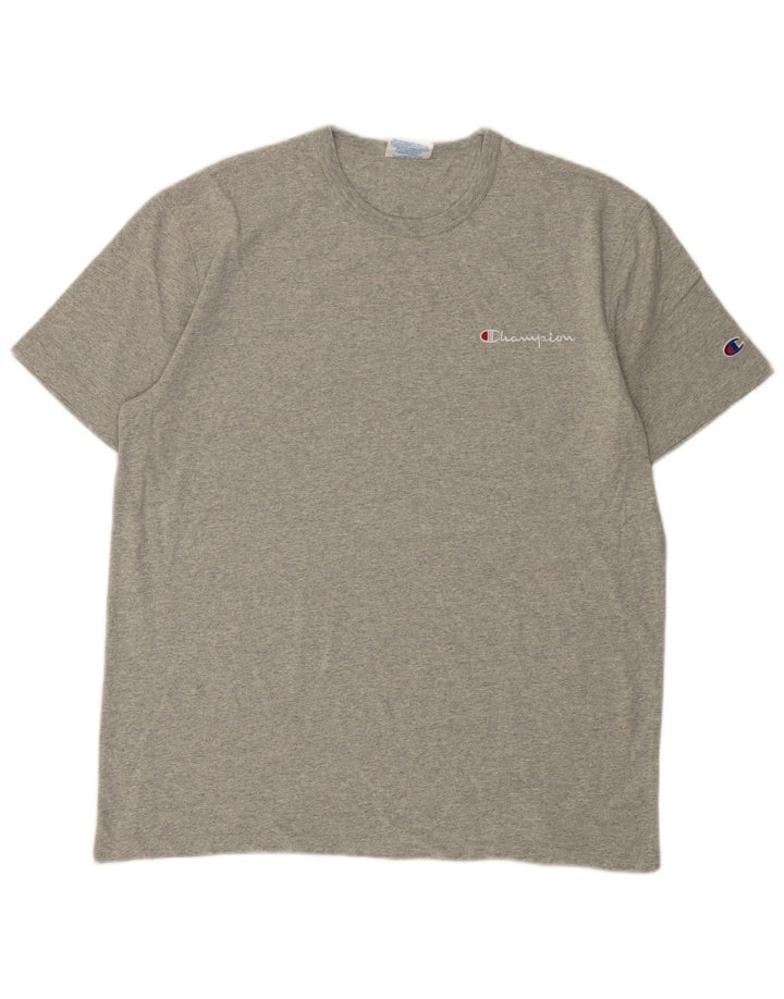 CHAMPION Heritage T-Shirt Top Stor Grå Flecked Bomuld