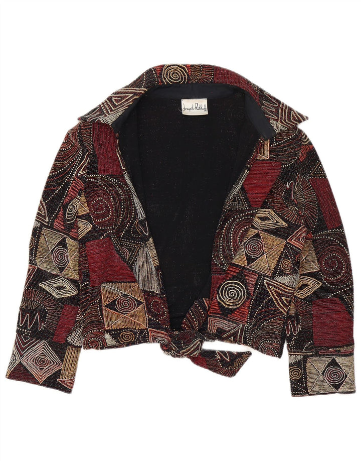 Joseph Ribkoff Dame Blazer Jacket UK 14 Stor Flerfarvet Geometrisk