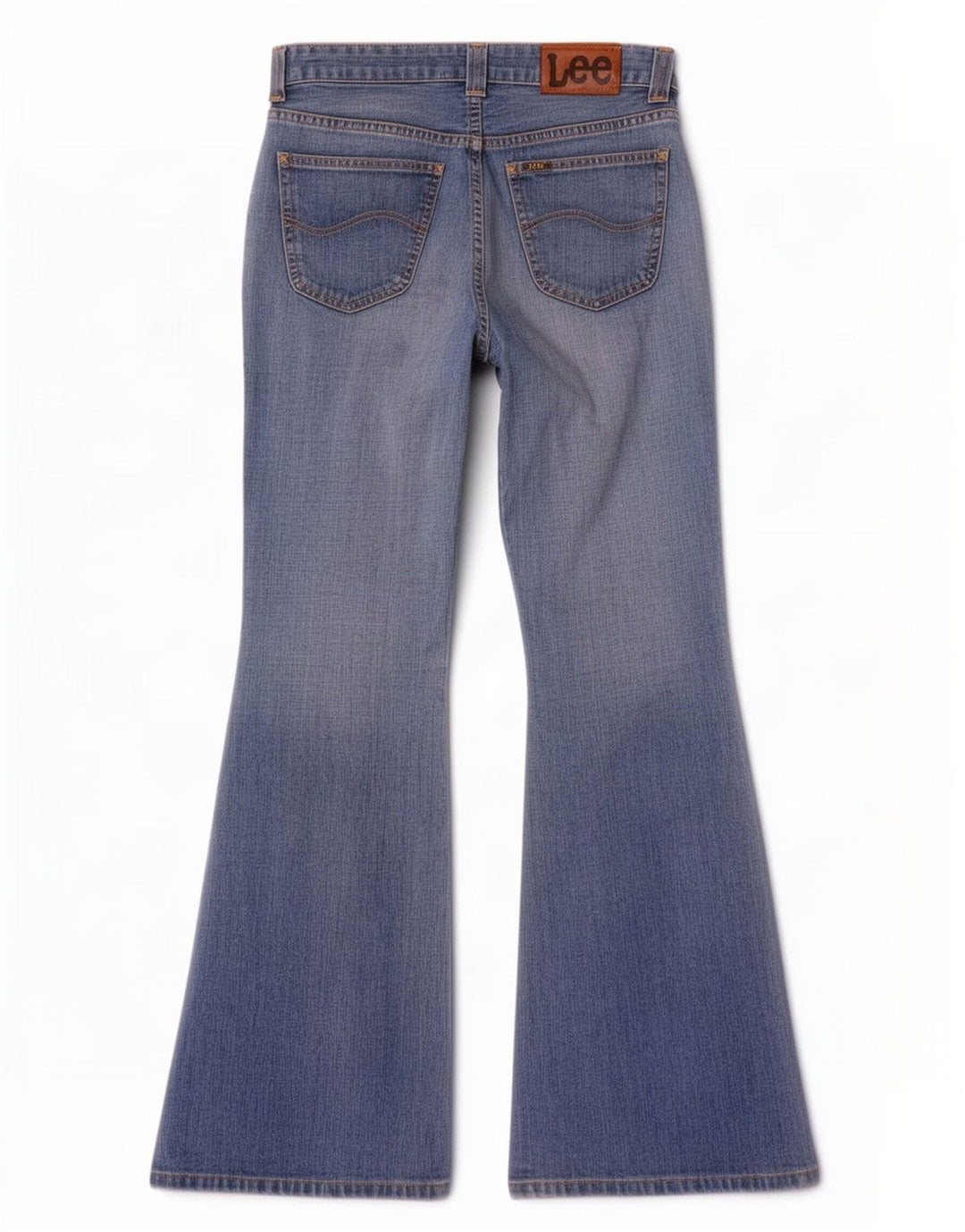 Lee Herre Flared Jeans W32 L33 Blå Bomuld